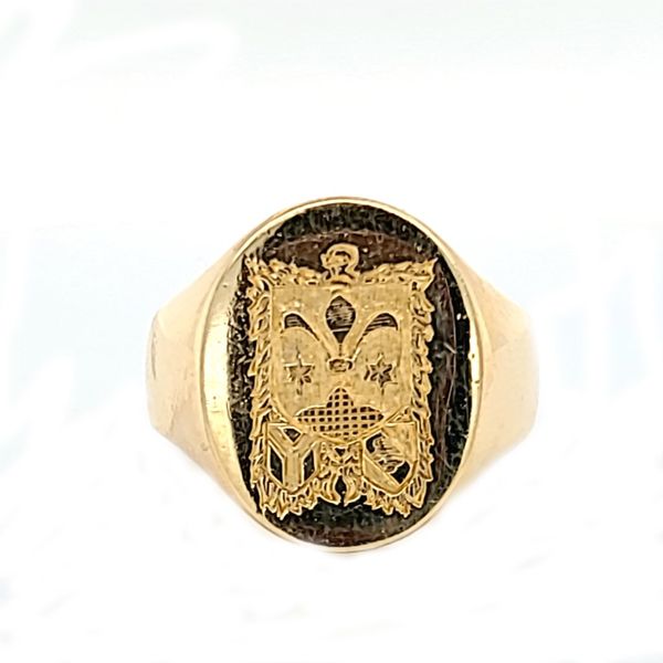14K Yellow Gold Estate Oval Signet Ring Minor Jewelry Inc. Nashville, TN