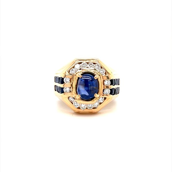 14K Yellow Gold Estate Sapphire and Diamond Ring Image 2 Minor Jewelry Inc. Nashville, TN