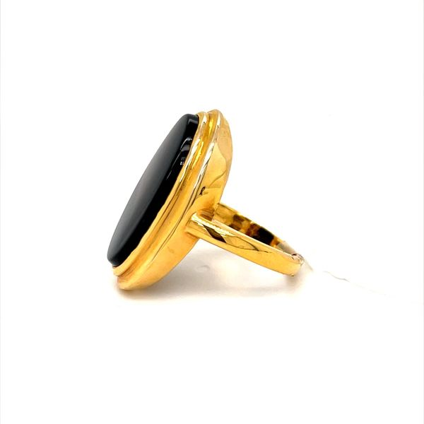 10K Yellow Gold Onyx Estate Fashion Ring Image 2 Minor Jewelry Inc. Nashville, TN