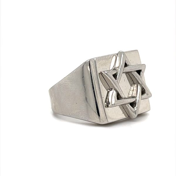 Stainless Steel Estate Star of David Ring Image 2 Minor Jewelry Inc. Nashville, TN