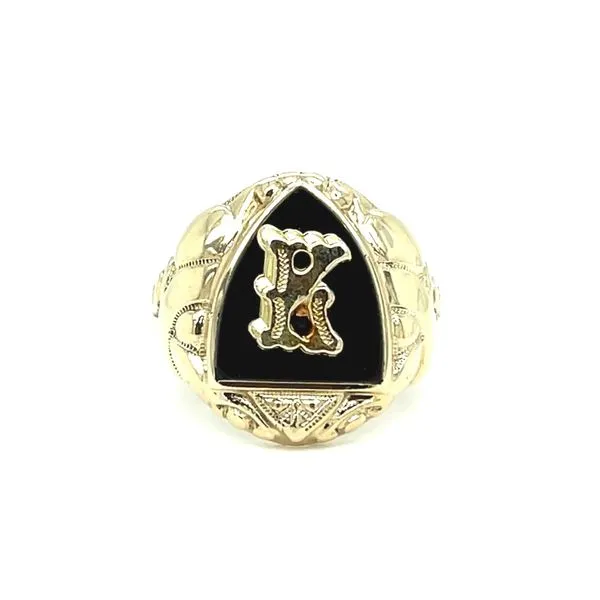 10K Yellow Gold Estate Onyx Ring Image 2 Minor Jewelry Inc. Nashville, TN