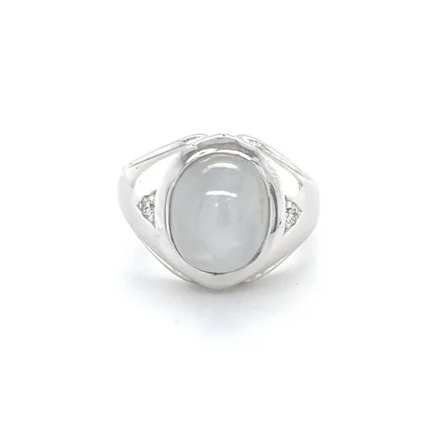 14K White Gold Estate Star Sapphire And Diamond Ring Minor Jewelry Inc. Nashville, TN