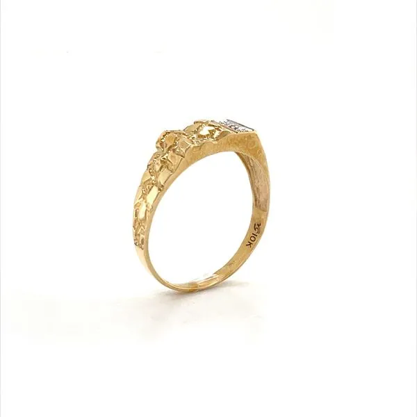 10K Yellow Gold Estate Diamond Nugget Ring Image 2 Minor Jewelry Inc. Nashville, TN