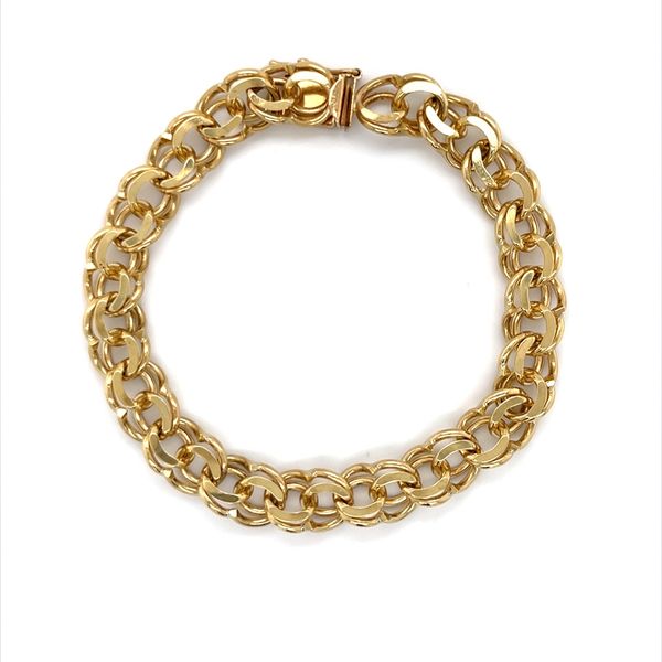 14K Yellow Gold Estate Fancy Link Bracelet Image 2 Minor Jewelry Inc. Nashville, TN