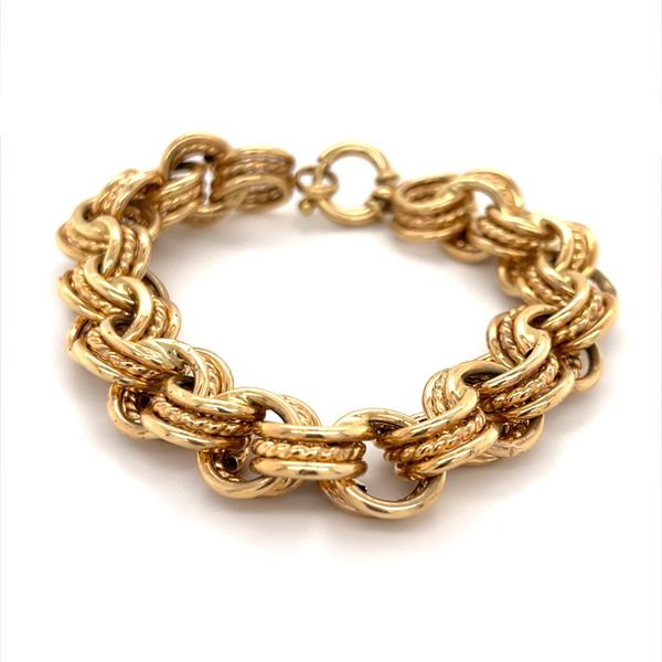 14K Yellow Gold Estate Triple Link Bracelet Minor Jewelry Inc. Nashville, TN