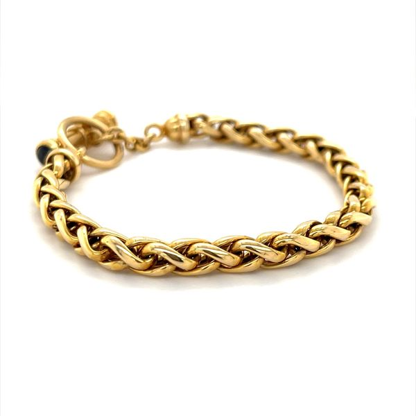 14K Yellow Gold Estate Byzantine Bracelet with Toggle Clasp Image 2 Minor Jewelry Inc. Nashville, TN