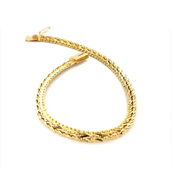 14K Yellow Gold Estate Foxtail Bracelet Image 2 Minor Jewelry Inc. Nashville, TN