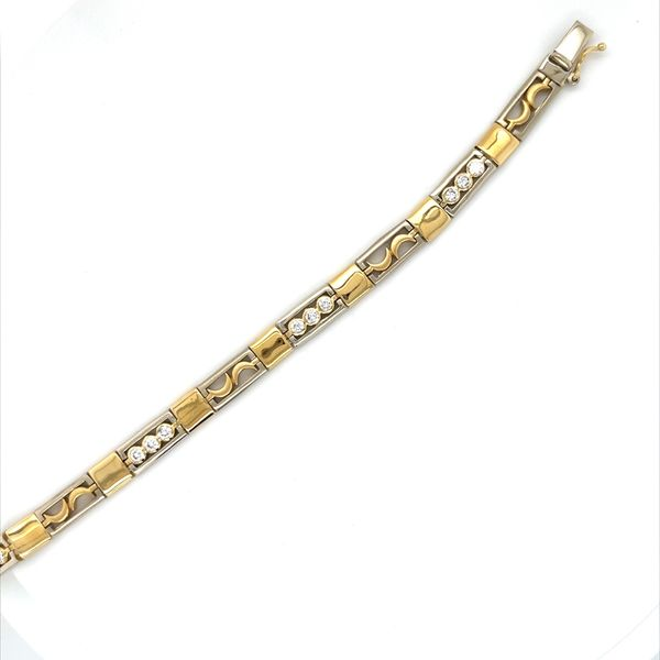 18K Yellow Gold Estate Cubic Zirconia Bracelet Minor Jewelry Inc. Nashville, TN