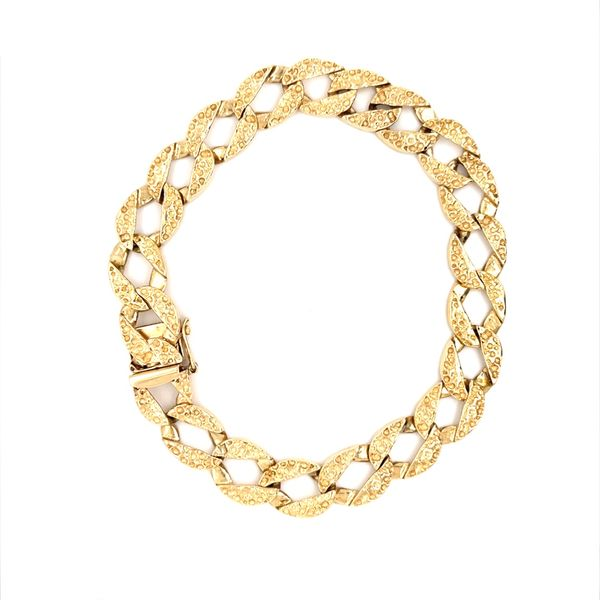 14K Yellow Gold Estate circa 1970's Link Bracelet Minor Jewelry Inc. Nashville, TN