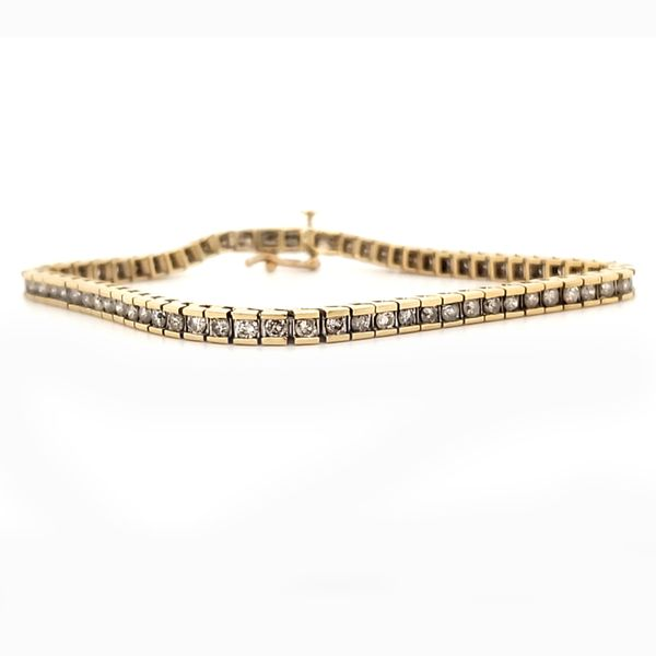 10K Yellow Gold Estate Diamond Tennis Bracelet Minor Jewelry Inc. Nashville, TN