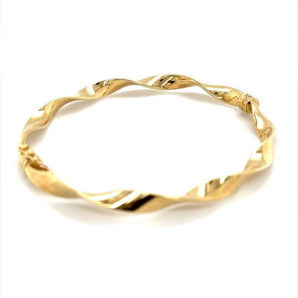 14K Yellow Gold Estate Twisted Hinged Bangle Minor Jewelry Inc. Nashville, TN