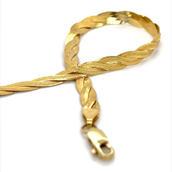 14K Yellow Gold Estate Braided Bracelet Image 2 Minor Jewelry Inc. Nashville, TN