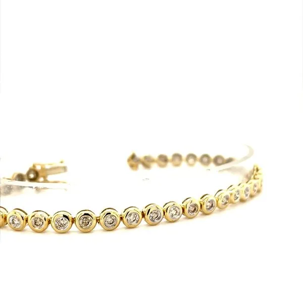 14K Yellow Gold Estate Diamond Bracelet