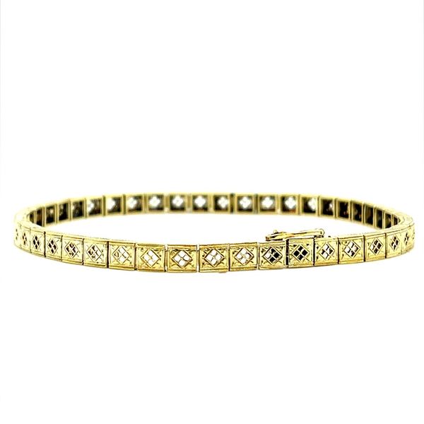 14K Yellow Gold Vintage Filigree Bracelet Minor Jewelry Inc. Nashville, TN