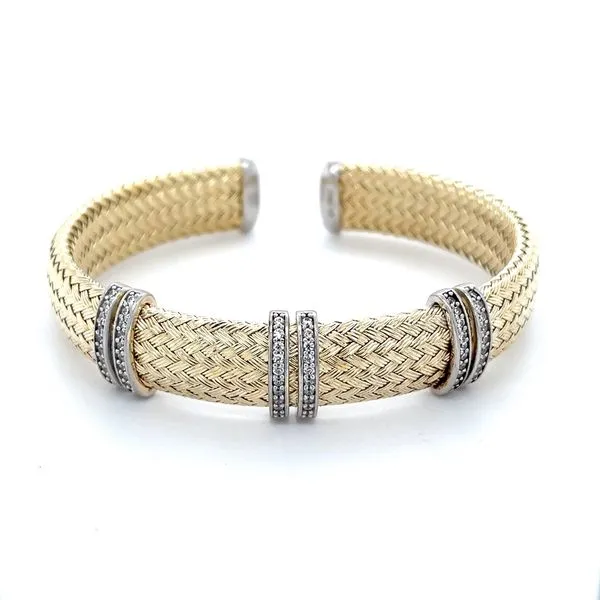 Estate Gold Plated Silver Sapphire Cuff Bracelet Minor Jewelry Inc. Nashville, TN