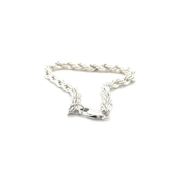 Stering Silver Estate Rope Chain Bracelet similar item image