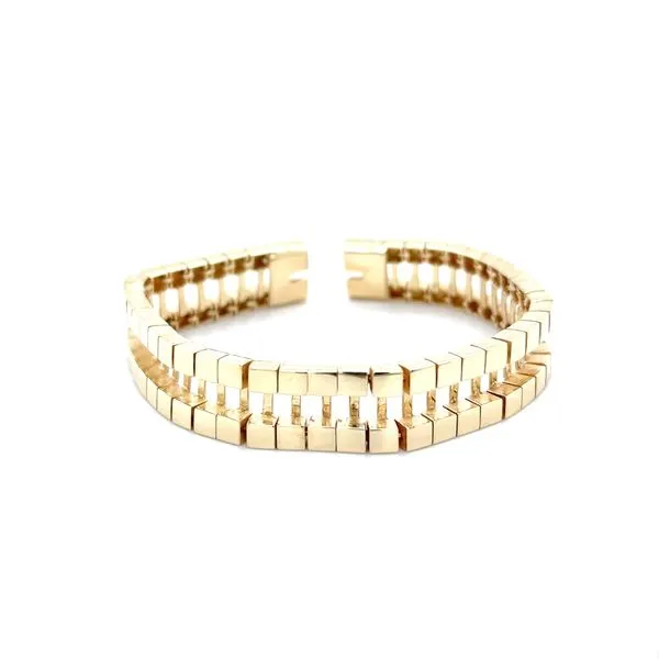 14K Yellow Gold Diamond Tennis Bracelet with Detatchable 14K Yellow Gold Jacket Image 5 Minor Jewelry Inc. Nashville, TN