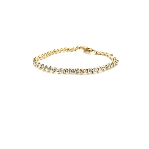 14K Yellow Gold Estate Diamond Tennis Bracelet Minor Jewelry Inc. Nashville, TN
