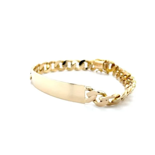14K Yellow Gold Estate Engravable Chain Bracelet Image 2 Minor Jewelry Inc. Nashville, TN