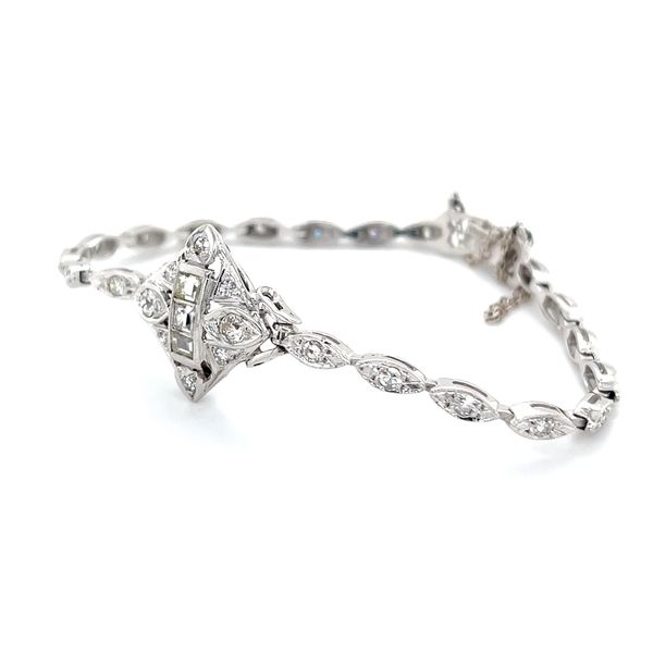 14K White Gold Estate Mined Diamond Bracelet Image 2 Minor Jewelry Inc. Nashville, TN