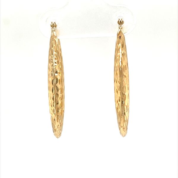 10K Yellow Gold Estate Hoop Earrings Image 2 Minor Jewelry Inc. Nashville, TN