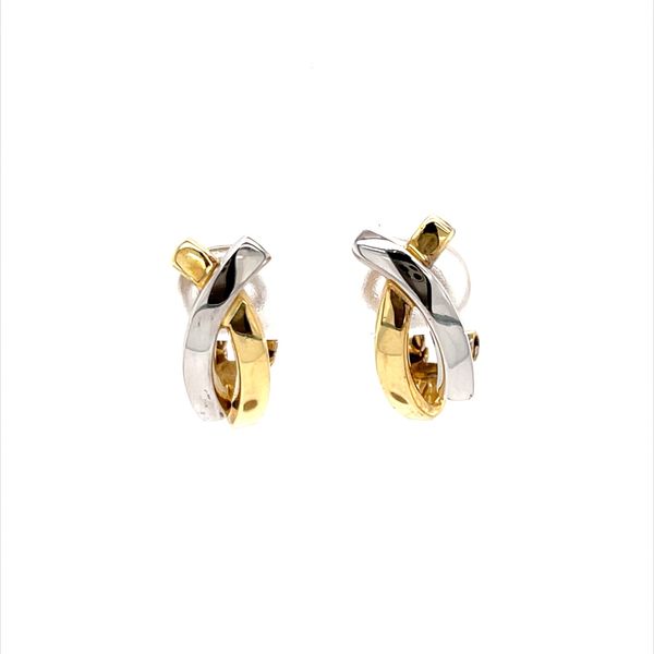 14K Yellow and White Gold Estate Earrings Minor Jewelry Inc. Nashville, TN