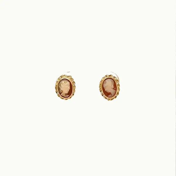 14K Yelllow Gold Estate Cameo Earrings Minor Jewelry Inc. Nashville, TN