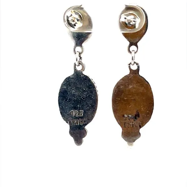 Sterling Silver Lapis Lazuli Drop Earrings Image 2 Minor Jewelry Inc. Nashville, TN