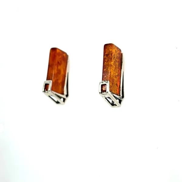 Sterling Silver Estate Amber Earrinngs Minor Jewelry Inc. Nashville, TN