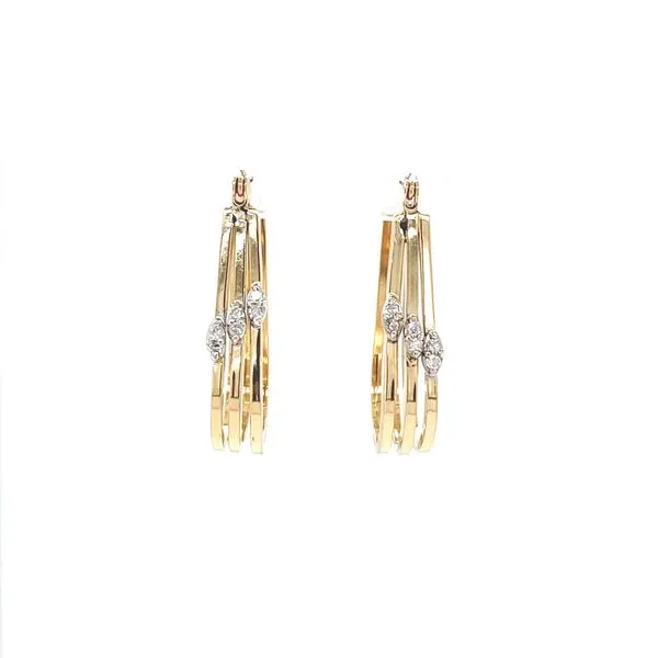 14K Yellow Gold Estate Diamond Earrings Minor Jewelry Inc. Nashville, TN
