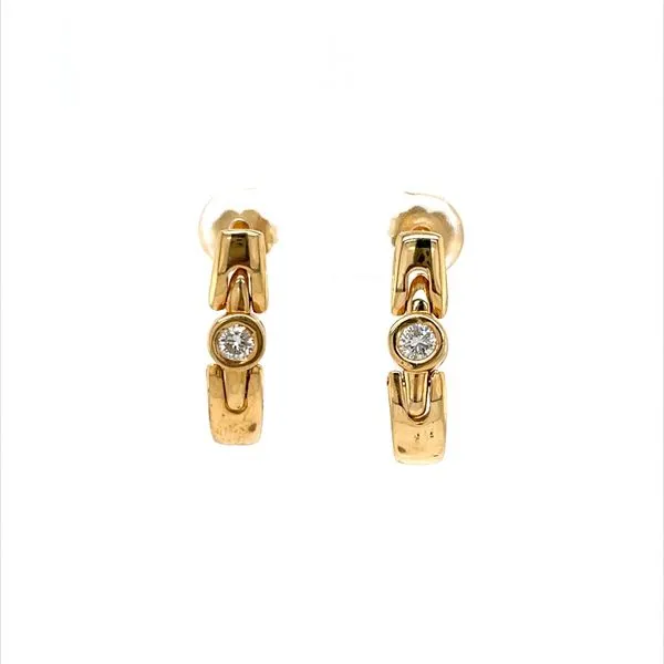 14K Yellow Gold Estate Diamond Earrings Minor Jewelry Inc. Nashville, TN