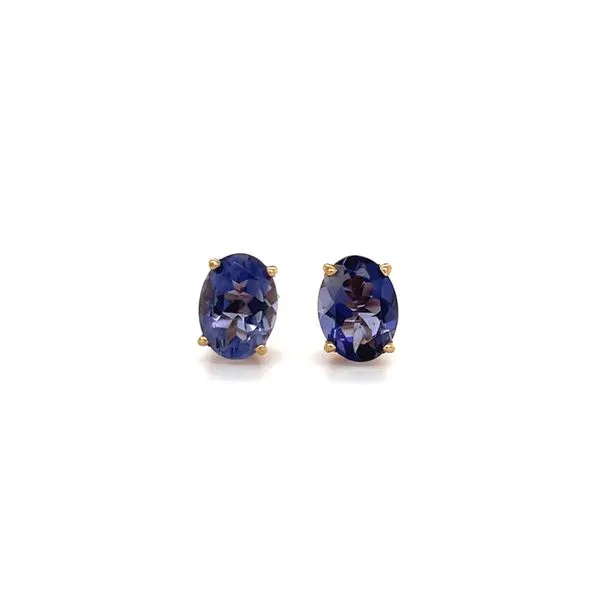 10K Yellow Gold Estate Lolite Stud Earrings Minor Jewelry Inc. Nashville, TN