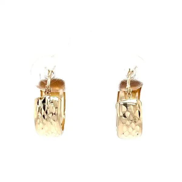 14K Yellow Gold Estate Wide Huggie-Style Earrings Minor Jewelry Inc. Nashville, TN