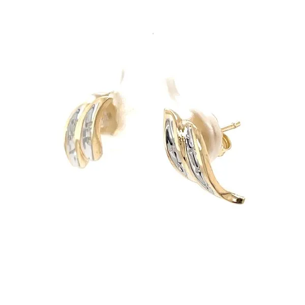 10K Yellow Gold Estate Mined Single-Cut Diamond Earrings Image 2 Minor Jewelry Inc. Nashville, TN
