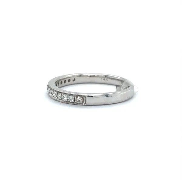 14K White Gold and Diamond Wedding Band Image 2 Minor Jewelry Inc. Nashville, TN