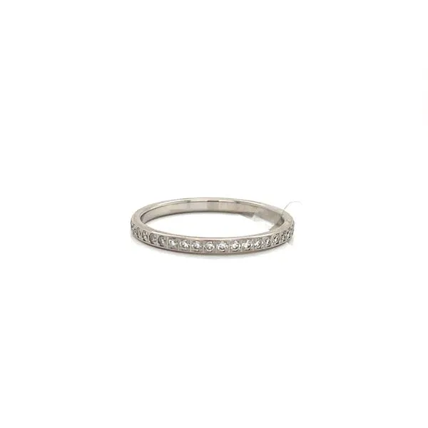 14K White Gold and Diamond Wedding Band similar item image