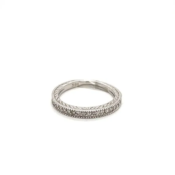 14K White Gold and Diamond Wedding Band similar item image
