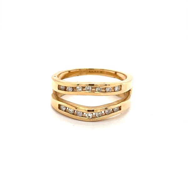 14K Yellow Gold Estate Diamond Guard Wedding Band Minor Jewelry Inc. Nashville, TN