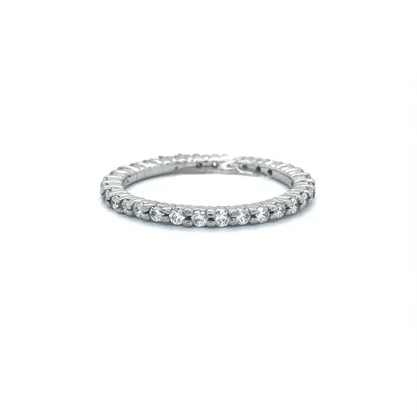 14K White Gold Diamond Wedding Band similar item image