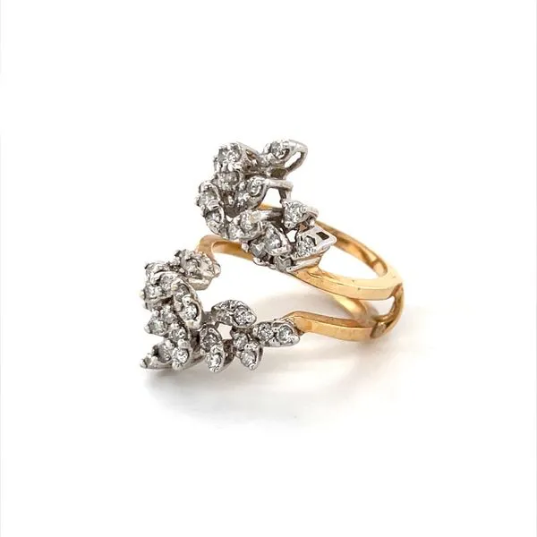 14K Yellow and White Gold Estate Diamond Ring Jacket Guard Image 2 Minor Jewelry Inc. Nashville, TN