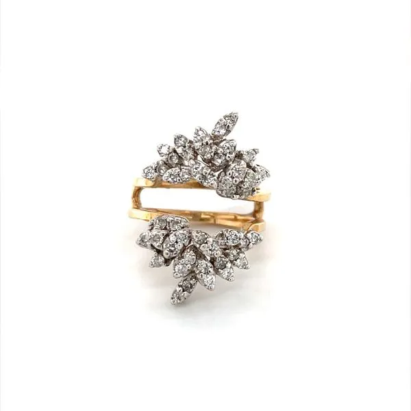 14K Yellow and White Gold Estate Diamond Ring Jacket Guard Minor Jewelry Inc. Nashville, TN