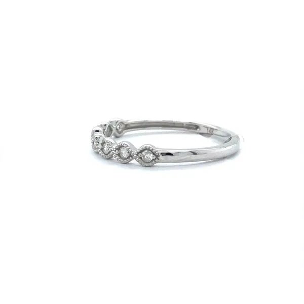 14K White Gold and Diamond 1.4mm Wedding Band Image 2 Minor Jewelry Inc. Nashville, TN