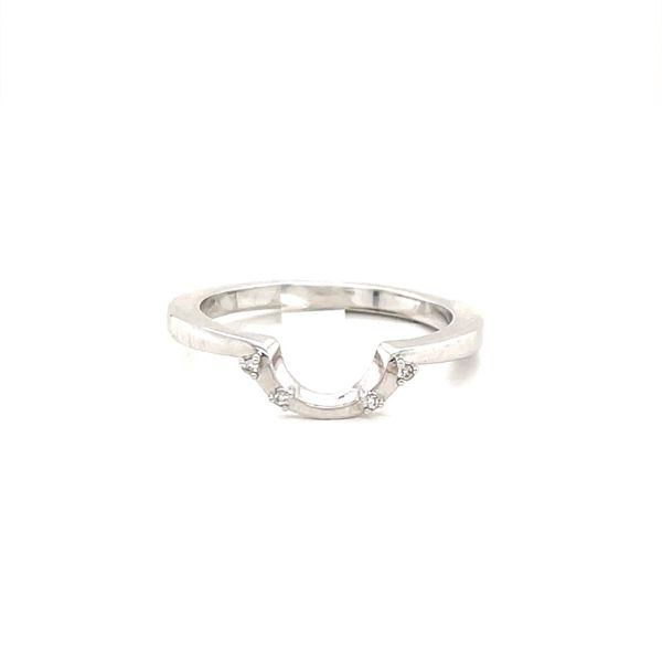 14K White Gold Curved 1.8mm Diamond Enhancer Band Minor Jewelry Inc. Nashville, TN