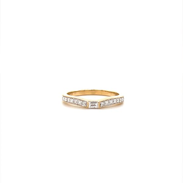14K Yellow Gold Contour Diamond Engancer Wedding Band Minor Jewelry Inc. Nashville, TN