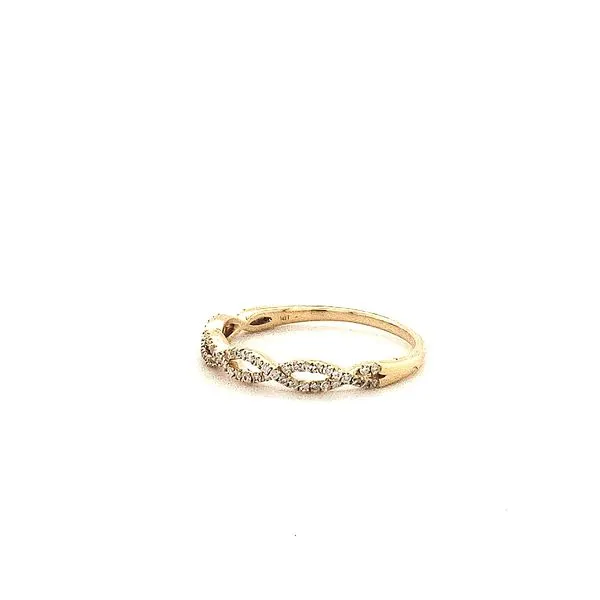 14K Yellow Gold Diamond Wedding Band