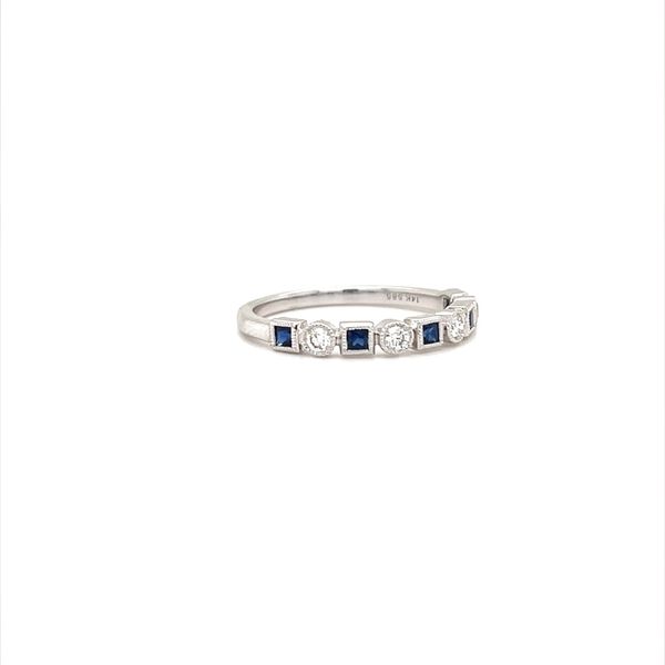 14K White Gold Sapphire and Diamond Fashion Ring Image 2 Minor Jewelry Inc. Nashville, TN