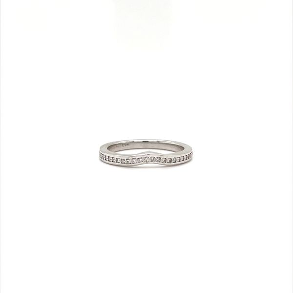 14K White Gold and Diamond Curved 2mm Wedding Band Minor Jewelry Inc. Nashville, TN