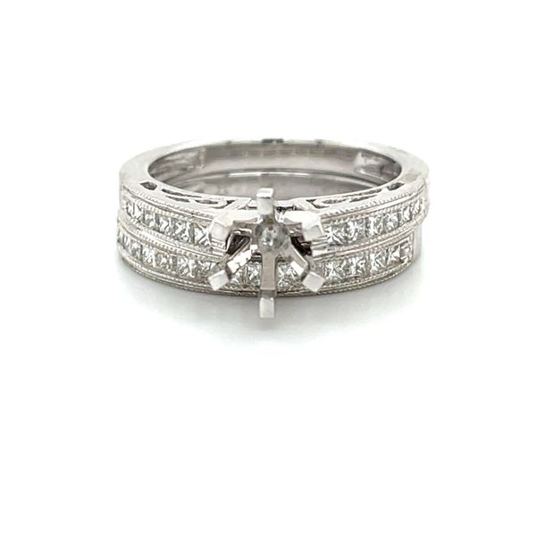 14K White Gold Diamond Half Anniversary Wedding Band Image 3 Minor Jewelry Inc. Nashville, TN
