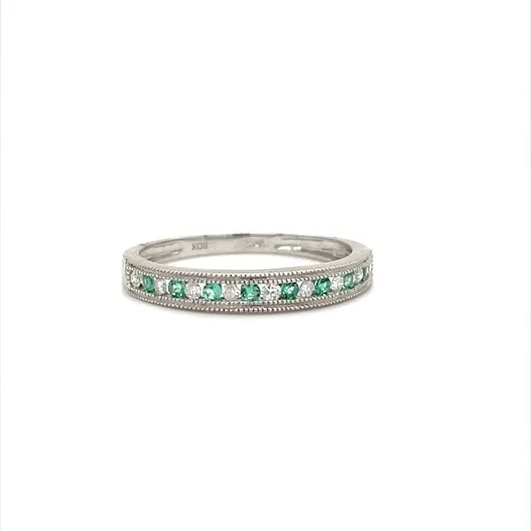 10K White Gold Emerald and Diamond Fashion Ring Minor Jewelry Inc. Nashville, TN