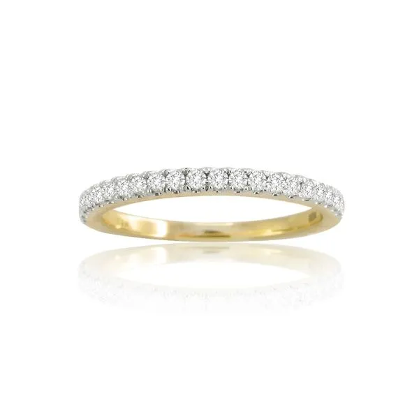 14K Yellow Gold and Diamond Half Anniversary Band Image 2 Minor Jewelry Inc. Nashville, TN